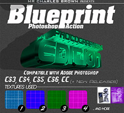 极品PS动作－手绘蓝图(含高清视频教程)：Blueprint Photoshop Action – Photographers E